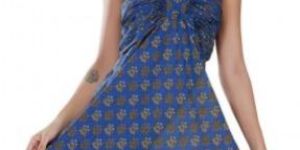 Women Summer Fleet Halter Dress