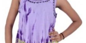 Women Tie Dye Sleeveless Rayon Tops