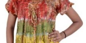 Women's Short Sleeve Casual Floral Printed Top Shirts