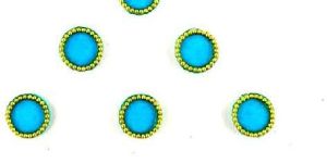 Velvet Bindi Gold Turquoise