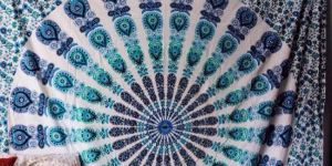 INDIAN MANDALA ROUND BEACH TOWEL TAPESTRY
