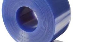 Transparent Blue PVC Strip Curtain