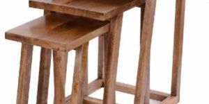 Wooden Stools Set of 3