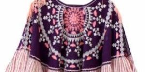 Winter Wear Pom Pom Poncho Top