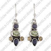 Ethnic Piece of 925 Sterling Silver Earing