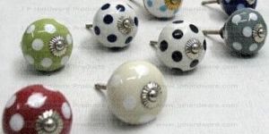 Polka Dot Ceramic Knob