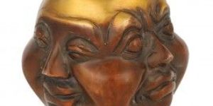 Four Face Laughing Buddha bowl statue- Paperweight