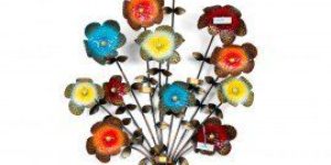 Iron Leaf Design Decorative Tea Light Showpiece