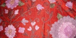 Fabric with Staple Embroidery