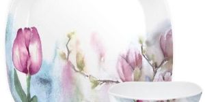 SQUARE ROUND THALI SET