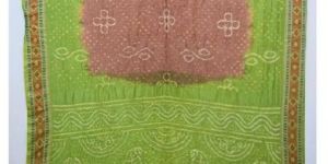 Fancy Bandhej Design Bandhani Gadhwal Silk Saree