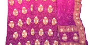 Fancy Boota Daman Design Banarasi Dress Material