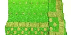 Fancy Small Boota Daman Design Banarasi Dress Material