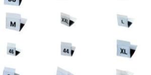 CLOTHING SIZE LABELS- WOVEN, SATIN PRINTED, COTTON PRINTED