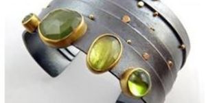 Gemstone Cuff Bangle Bracelet