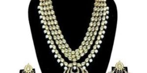 Kundan Long Necklace Earring