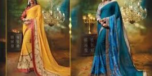 Vichitra Print Sarees