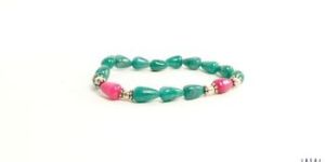 Emerald and Ruby Stone Bracelet