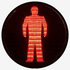 Pedestrain Stand Red Light