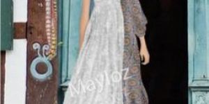 White Cotton Printed Party Kurti