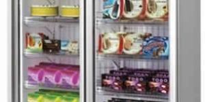 STAINLESS STEEL VERTICAL REFRIGERATOR AND FREEZER