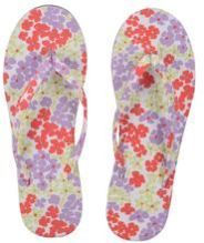 Red Flower Printed Cotton Slipper for Ladies and Girls