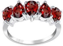 Sterling Silver Five Stone Ring