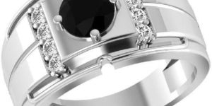 Topaz 925 Sterling Silver Men's Ring