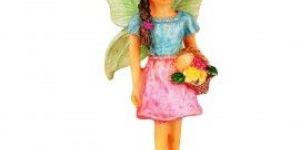 Wonderlnad Miniature Fairy Garden Flower Basket Fairy Statue