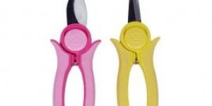 Yellow And Pink Mini Pruning and Trimmer with Smart Lock : Garden Tool