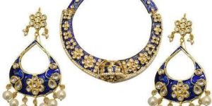 Antique Blue Necklace Set