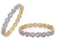 Round American Diamond Bangles