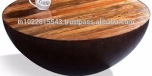 Wood Round Coffee Table