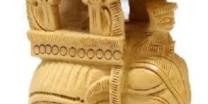 Wooden Ambabari Elephant Showpiece