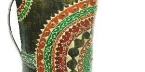 METAL/IRON HANDCRAFT RED LONG COW