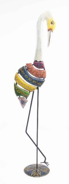 METAL & WOODEN HANDICRAFT CRANE