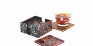 Wooden Tea Coaster Set