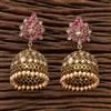 Antique Jhumkis with Mehndi Plating