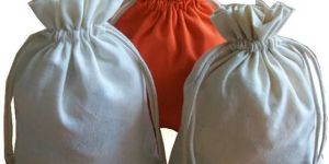 Cotton Linen Drawstring Pouch