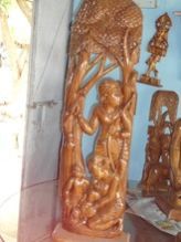 Interior Decorative Statue Made of Teak Wood