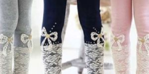 Girls Embroidered Leggings