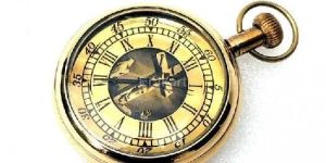 Vintage Brass Pocket Watch