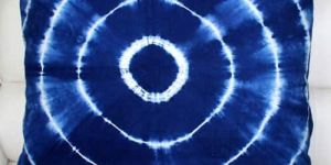 Shibori Indigo Blue Printed Cotton Duvet with Cushion Cover