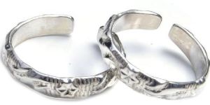 Silver Adjustable Toe Ring for Women