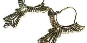 Spiral Brass Earrings