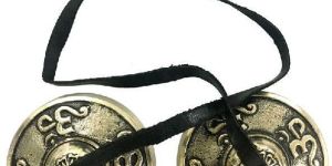 Om Design Tibetan Brass Cymbals