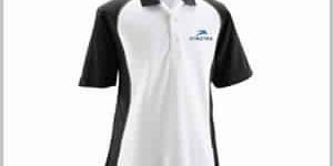 White Black Polo T-Shirt