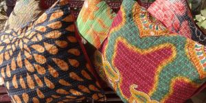 Vinatge Kantha Cushion Covers