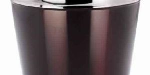 Waste Bucket Middle Ribbed with Wooden Colour