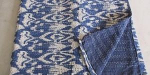 TRIBAL ASIAN TEXTILES IKAT THROW KANTHA QUILT RALLI GUDARI KANTHA QUILT
